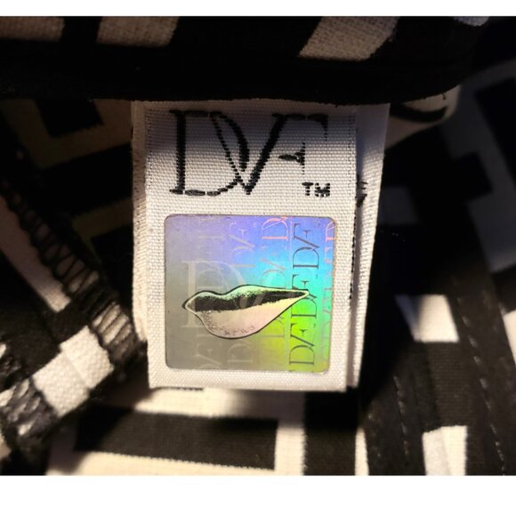 DVF Diane Von Furstenberg A-line Skirt Size-4 Multicolor Black & White - Picture 5 of 9